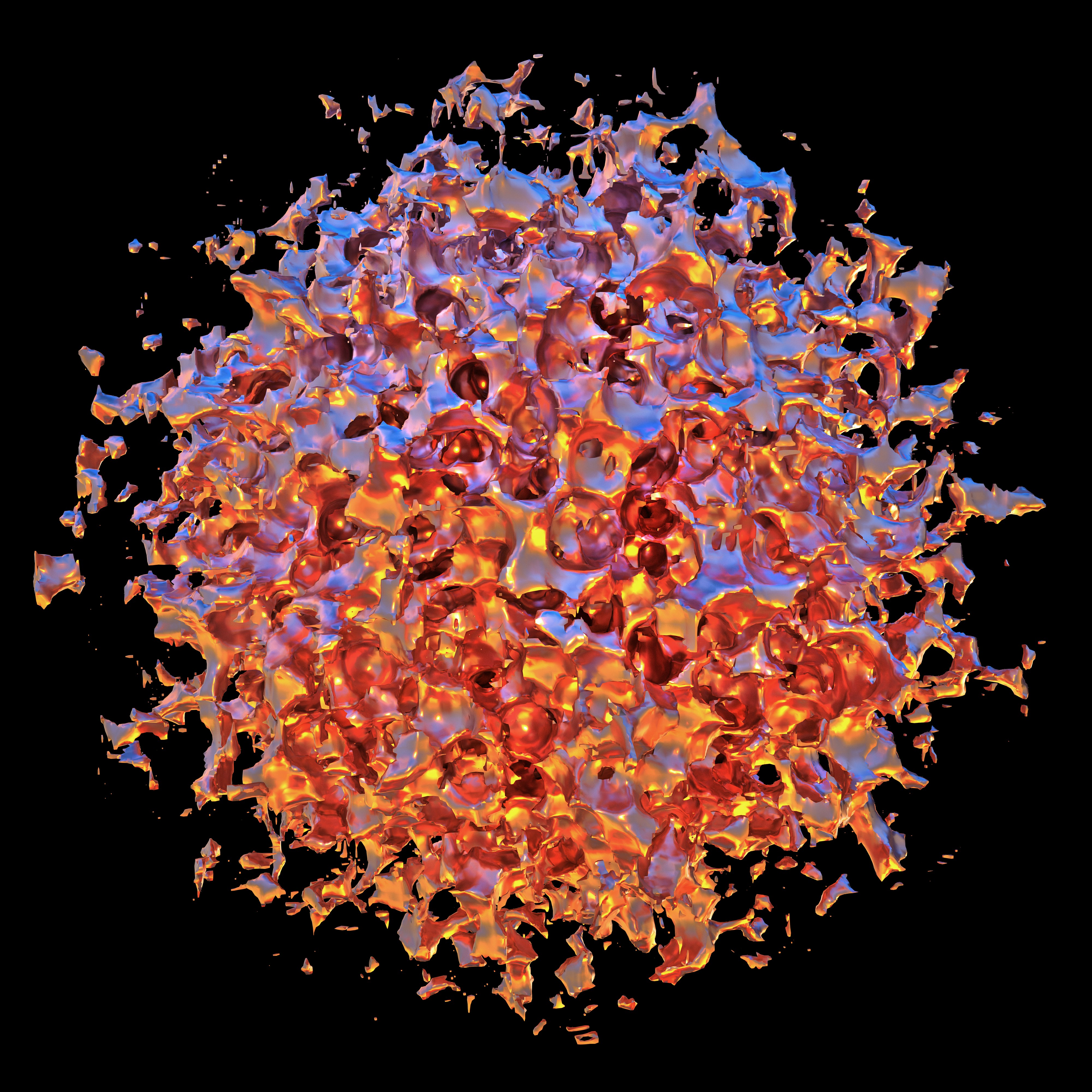 Three-dimensional visualisation of a molecular structure